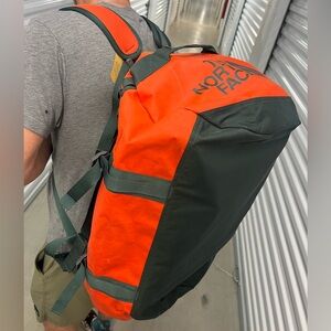 The North Face 95L duffle backpack WATERPROOF